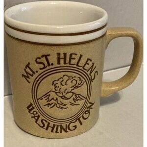 Vintage Smith Western Mt. St. Helens Mug Washington Embossed Coffee MUG Japan